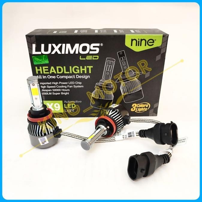 Bulb Led H11/H8/H16 Eco9/Eco 9 X9 By 9Nine/9 Nine (3 Warna)