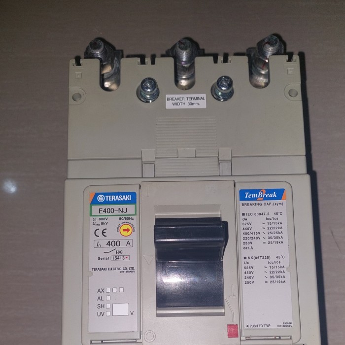 PROMO MCCB TERASAKI E400-NJ 400A 3P TERASAKI MURAH