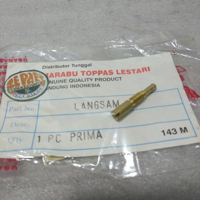Stelan Langsam Prima Grand Supra Spuyer Setelan Langsam Karburator Barang Langka