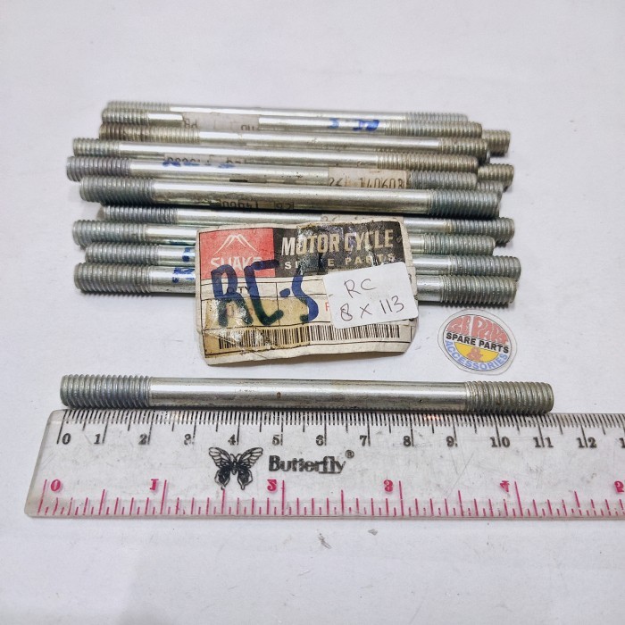Baut Blok Seher Rc 8Mm 113Mm Baut Tanam Tusuk Boring Suzuki Barang Langka