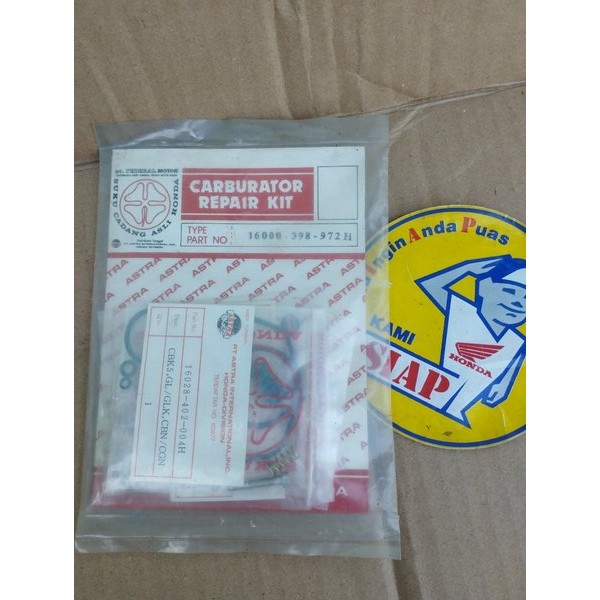 Repairkit Repair Kit Karburator Karbu Rator Honda Cg110 Cg125 Cg 110 Cg 125 Cg110N Cgn Cg 110 N Orig