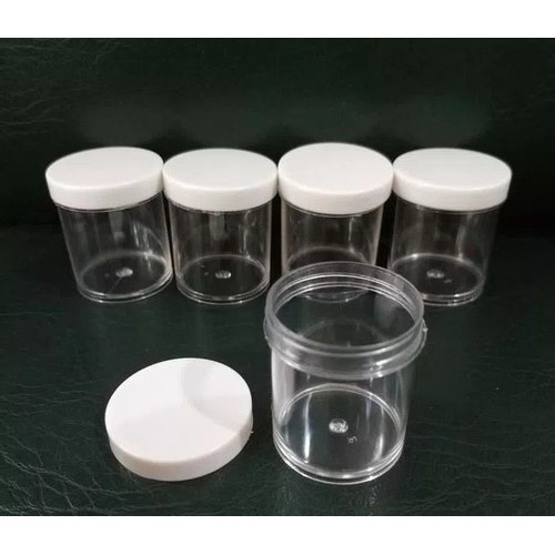 YE750 Pot Plastik Obat / Pot Salep / Pot Urine / Toples Plastik kecil TERMURAH