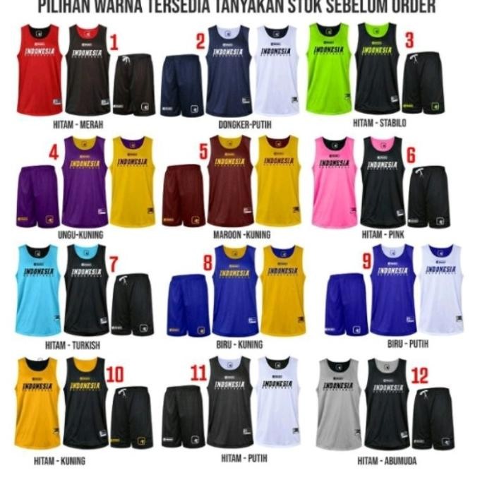 JERSEY BASKET AND1 INDONESIA / SATRIA MUDA PERTAMINA / BBB BUMI BORNEO