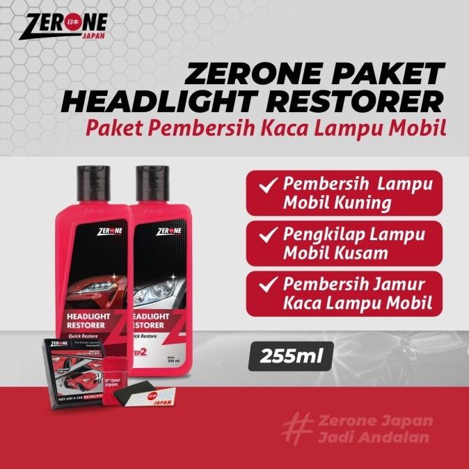 Zerone Headlight Restorer ( Pengkilap Lampu Mobil )