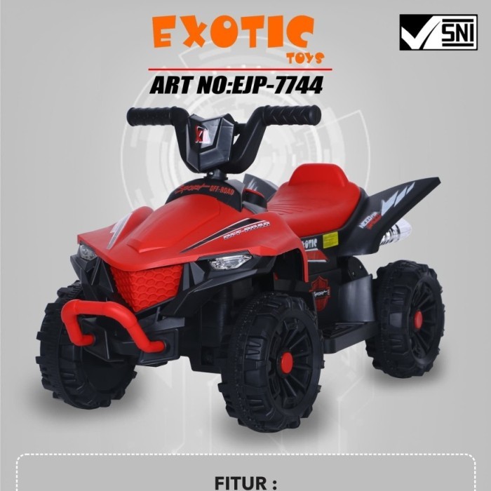 Motor Aki ATV Anak EXOTIC EJP 7744 Mini ATV Ada Remote