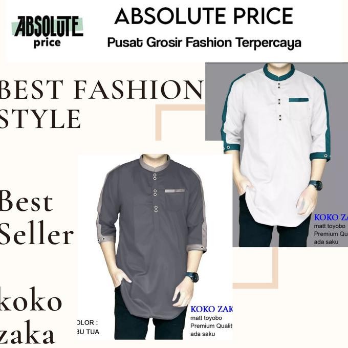 Koko Agam Zaka ( M, L, Xl, Xxl, 4 Warna) Original