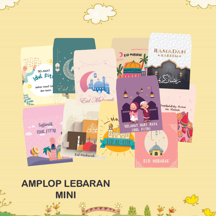 

POTONGAN HARGA AMPLOP LEBARAN MINI/KECIL AMPLOP ANGPAU AMPLOP UANG DUIT EID MUBARAK ZUK21