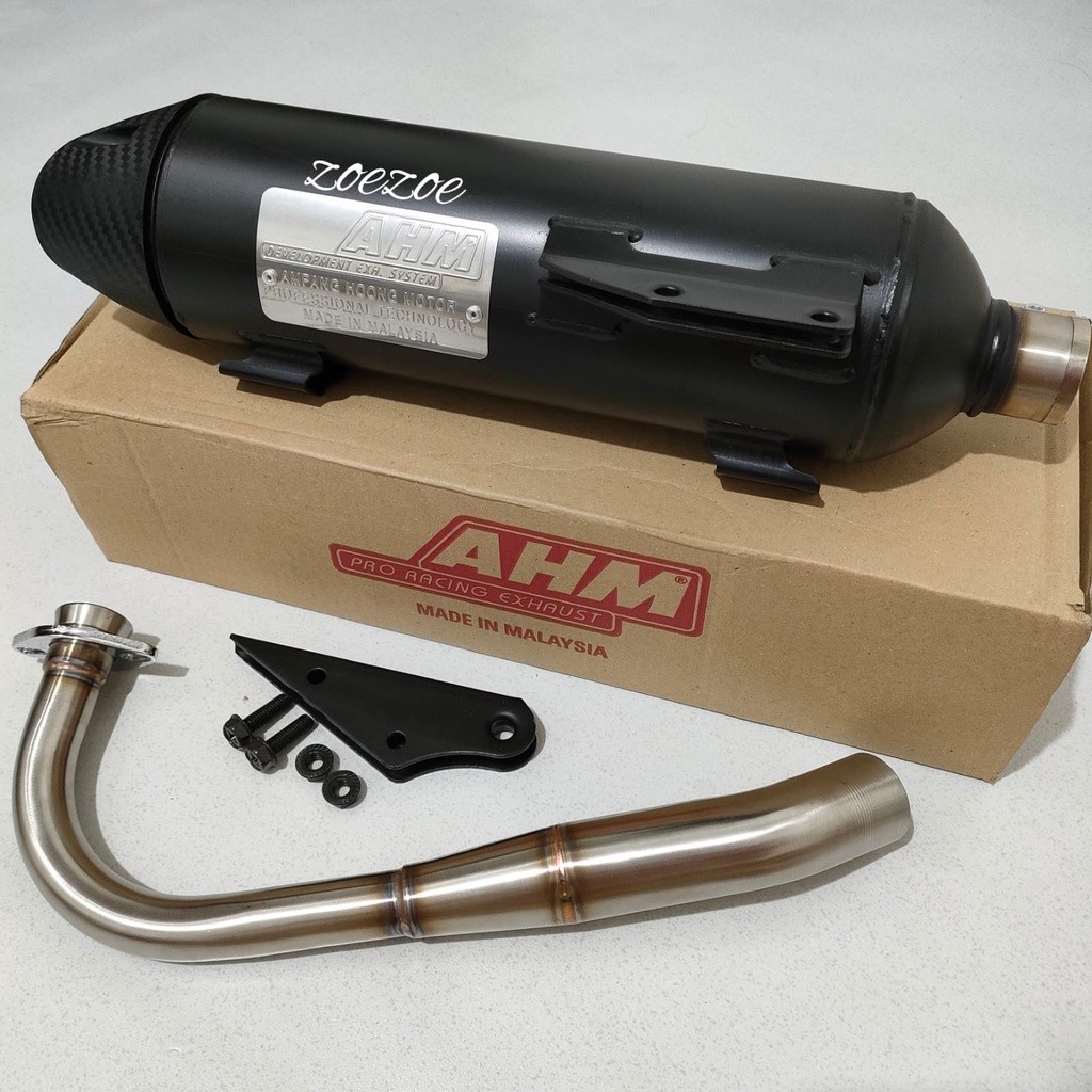 Knalpot AHM Original Model Tsukigi - Mio Sporty / Mio Smile/ Mio Soul / Fino Karbu
