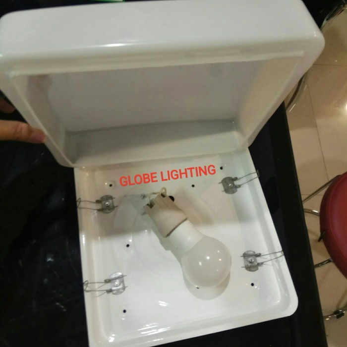Paling Murah Kap Baret Kotak 22W Komplit Lampu Led 8W Philps
