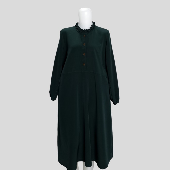 Tunik Tunik Wanita Big Size Jumbo XL XXL 3L dan 4L - Hijau Botol, 2L (XXL) terbaru murah kekinian