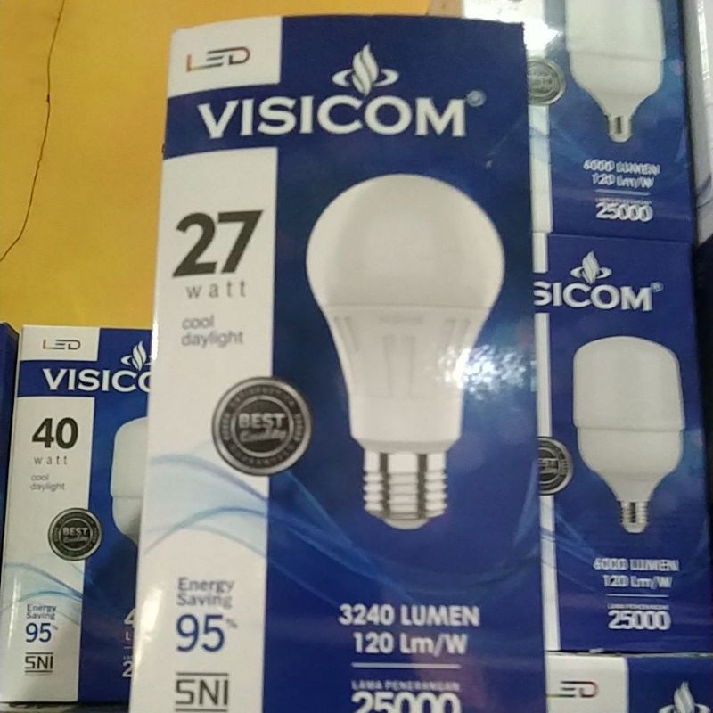 LED VISICOM 27WATT JUMBO PUTIH 1 TAHUN