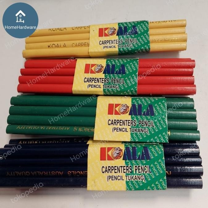 

Pensil Tukang / Pensil Kayu Bangunan KOALA 12 pcs