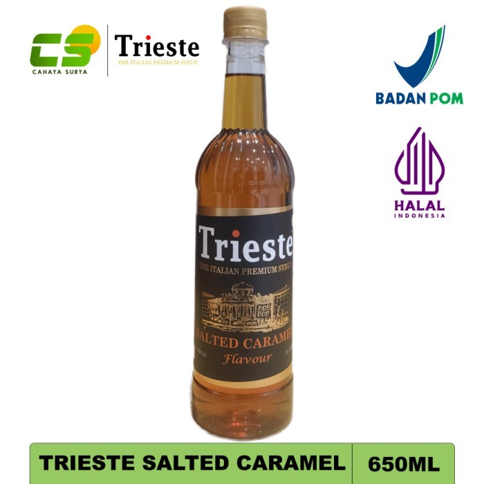 

Trieste Syrup Salted Caramel - Sirup Rasa Salted Caramel - 650 ml