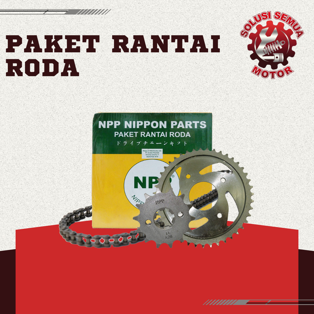 PAKET GEAR / CHAIN KIT SUZUKI NEW THUNDER 125 NPP