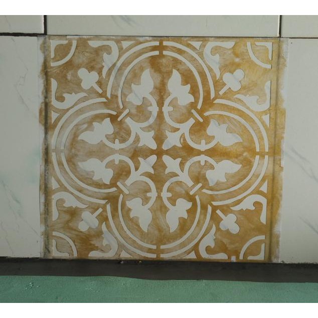 

stencil lantai 30 x 40 cm / floor stencil / wallpaper