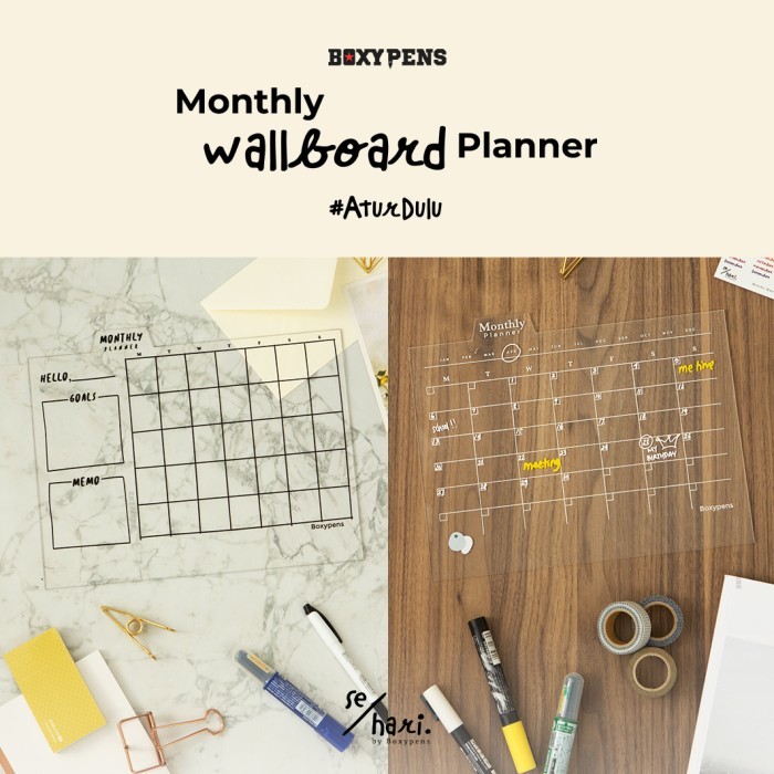 

Ready Acrylic Package Monthly Wallboard