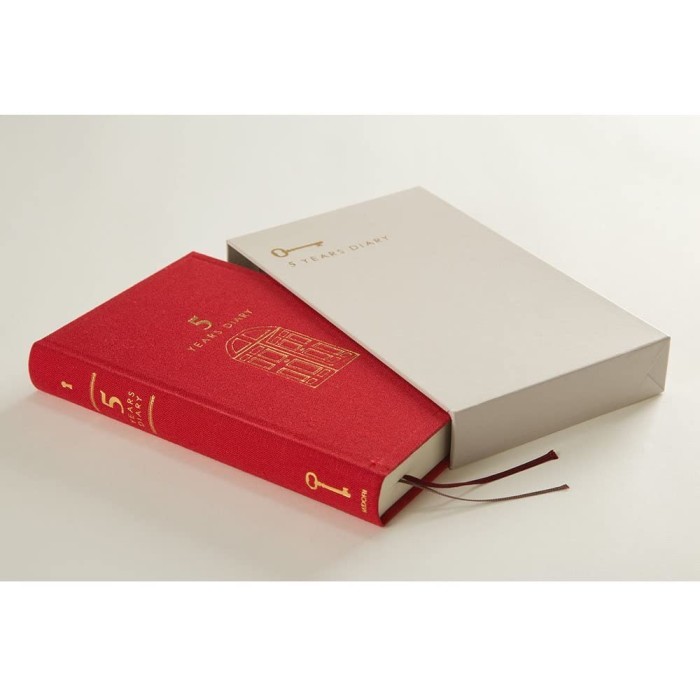

Ready Midori 5 Year Door Journal Diary / Agenda / Planner Book Years