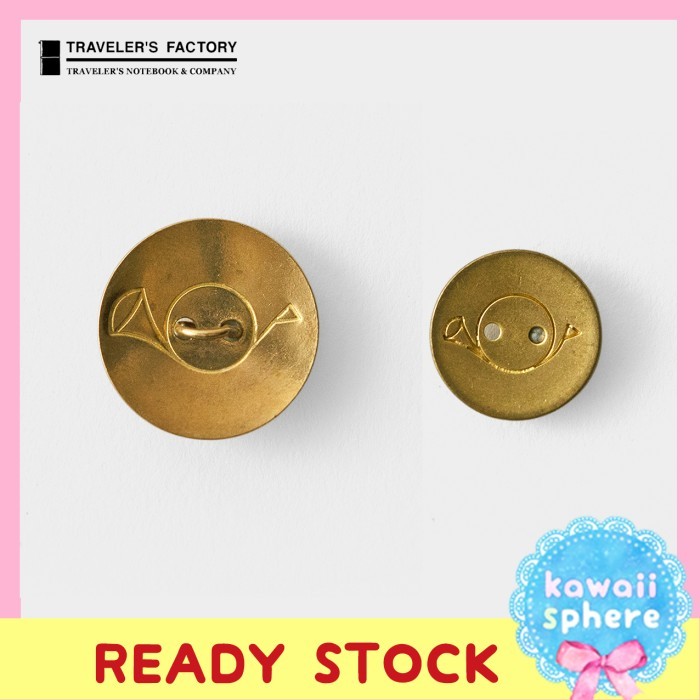 

Ready Traveler's Notebook Gekkoso Brass Button Travelers Factory Charm