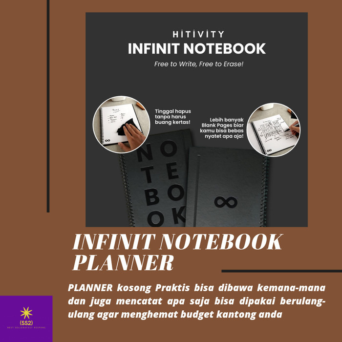 

Ready Infinit Notebook Planner Buku Tulis Catatan Binder Kuliah Diary note