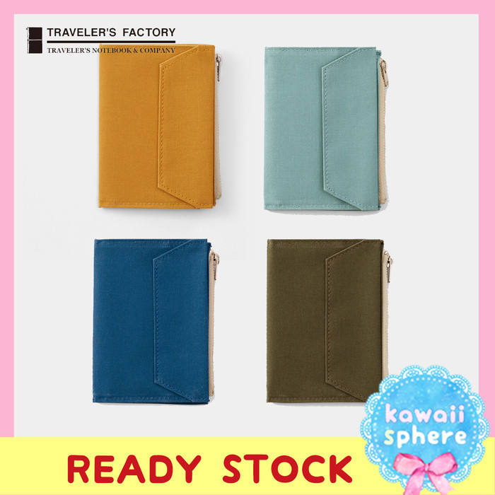 

Ready Travelers Notebook Passport Size Papercloth Zipper Paper Cloth Insert Ready Stock