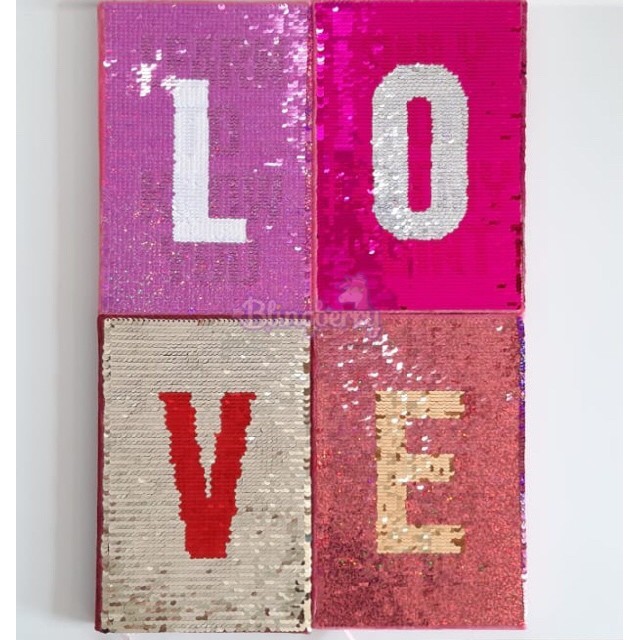 

Ready Notebook Agenda Buku tulis Diary Abjad Sequin A sampai Z [READYSTOCK]