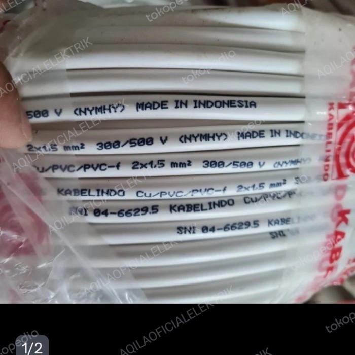 Nymhy 2X1.5Mm Kabelindo/Kabelmetal 100Meter Nymhy. 2X1.5Mm