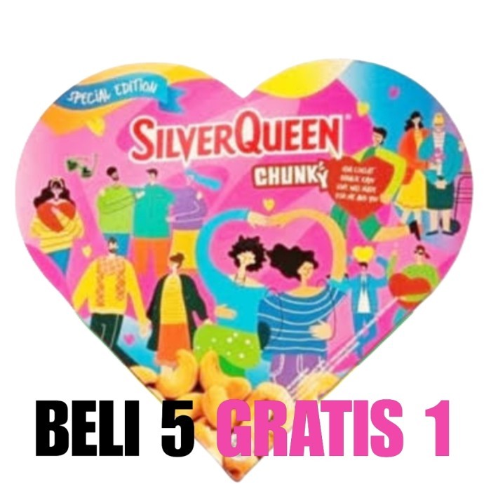 

SILVERQUEEN CHOCOLATE CHUNKY CASHEW LOVE VALENTINE EDITION 3 X 30 G