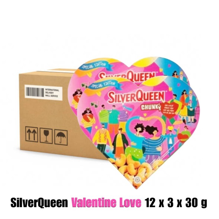 

SILVERQUEEN CHOCOLATE CHUNKY CASHEW LOVE VALENTINE EDITION 1 PACK