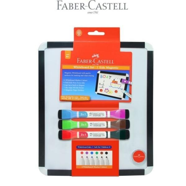 

Fabercatell Papan Tuli Whiteboard Marer Free Marer Et 3 6 Warna