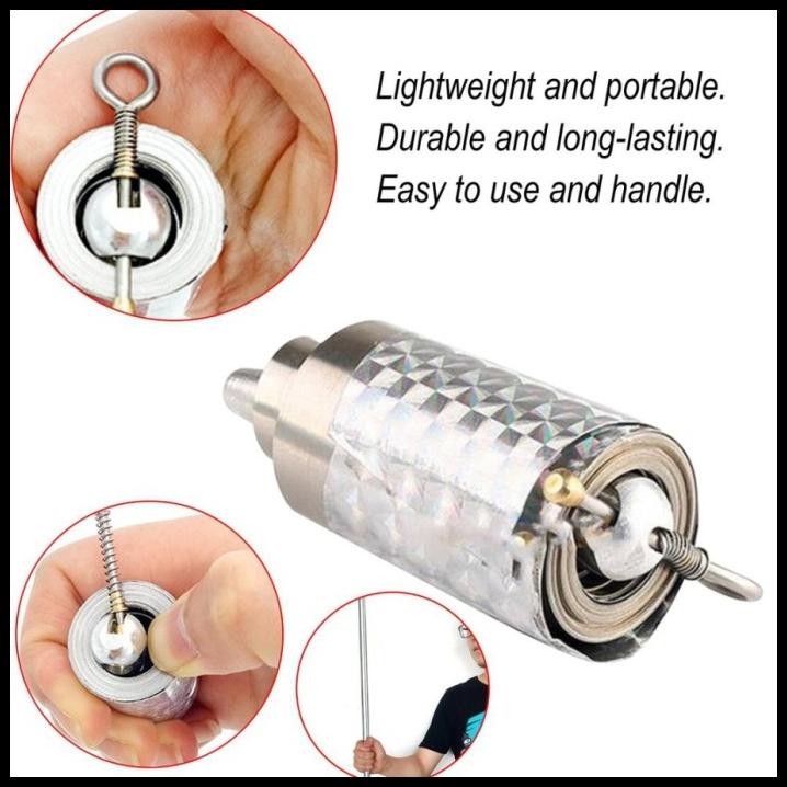 READY STOK Tongkat Besi Pelindung Teleskopik untuk Perlindungan Diri