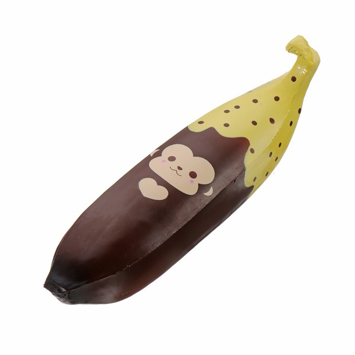 PUNI MARU GIANT CHOCOLATE BANANA SQUISHY 35CM HUGE LICENSED