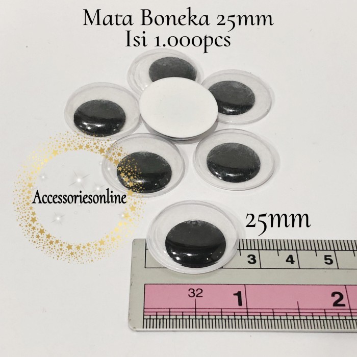 

MATA BONEKA GOYANG 25MM ISI 1000PCS