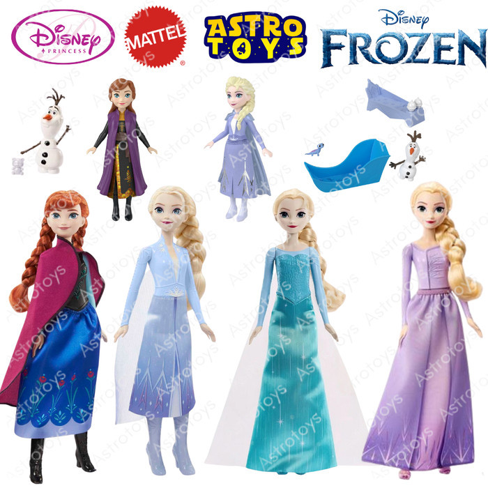 

BONEKA DISNEY FROZEN ELSA DAN ANNA ORIGINAL MATTEL FASHION DOLL HLW46