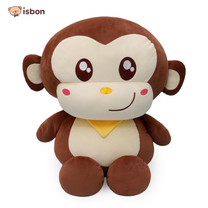 

ISTANA BONEKA MONYET MONKEY FLOOPY KEVIN WARNA BROWN BAHAN SQUISY