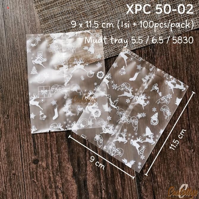 

;&;&;&;&] Plastik Cookies Natal XPC 50-02 Kue Kering Pia Nastar Snack Christmas
