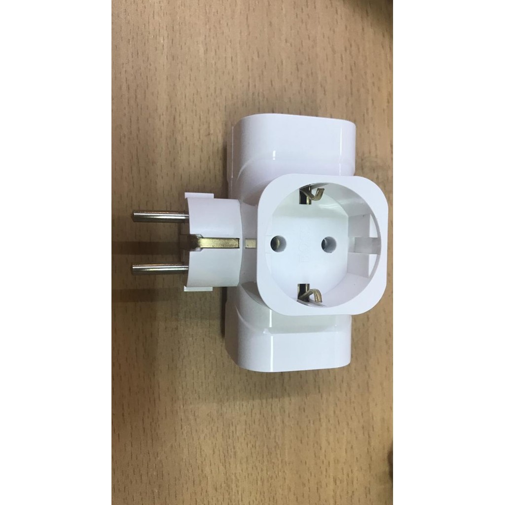 Steker T Arde Boss cabang 3 / steker T dengan grounding 10A 250v/BPT16 Original