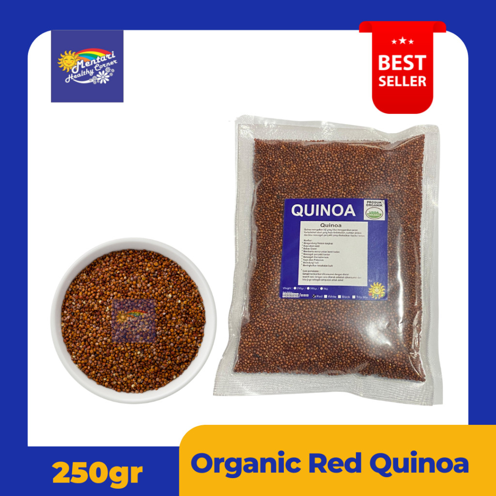 

Organic Red Quinoa 250Gr Organi Quinoa Merah 250Gram