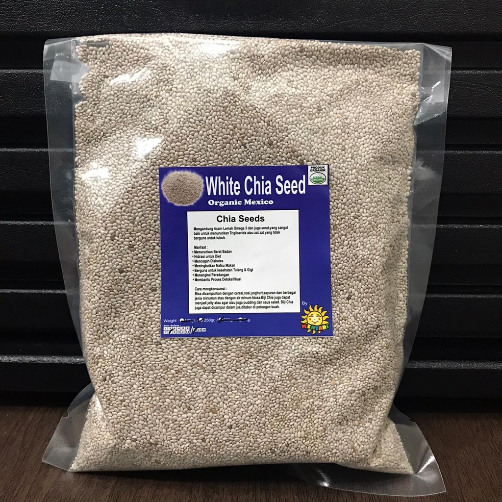 

Organic White Chia Eed Meico 250Gram Chiaeed Putih 250Gr