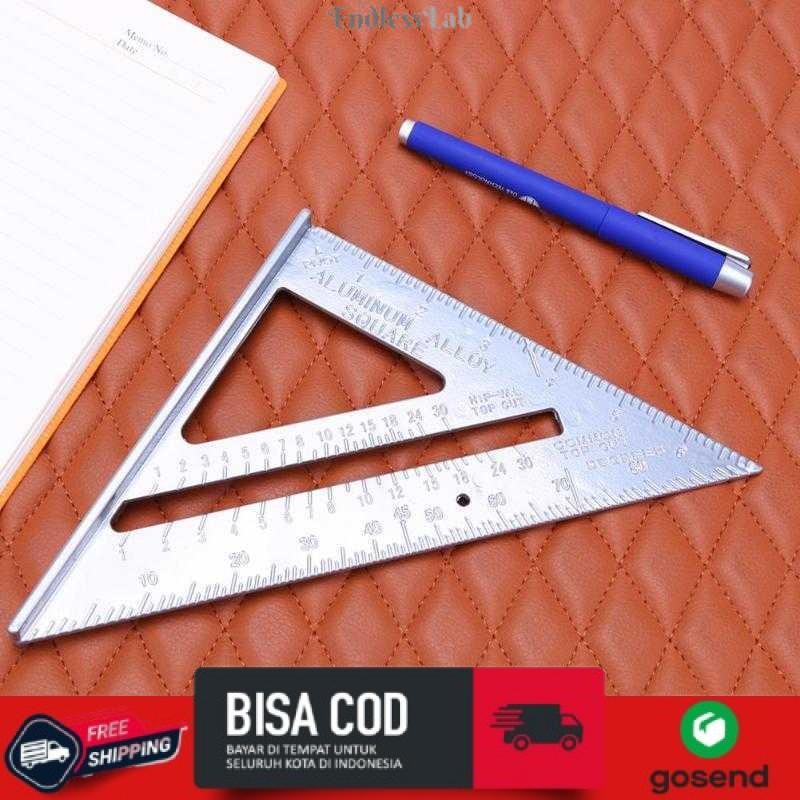 

Penggaris Siku Mistar Triangle Ruler Aluminium Alloy