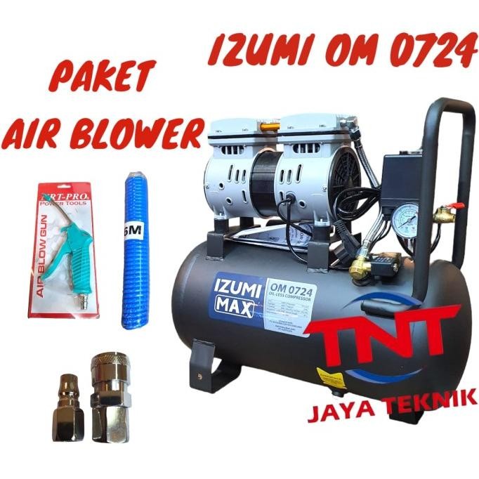 MESIN KOMPRESOR ANGIN OILLES IZUMI MAX OM 0724 / IZUMI MAX OM0724