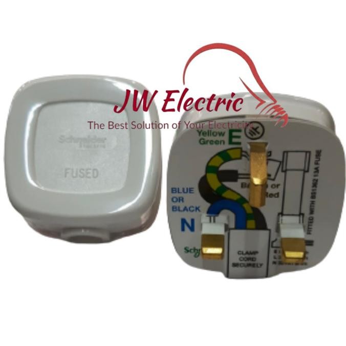 Steker Plug AC Schneider EP13 / Steker AC Kaki 3 Original