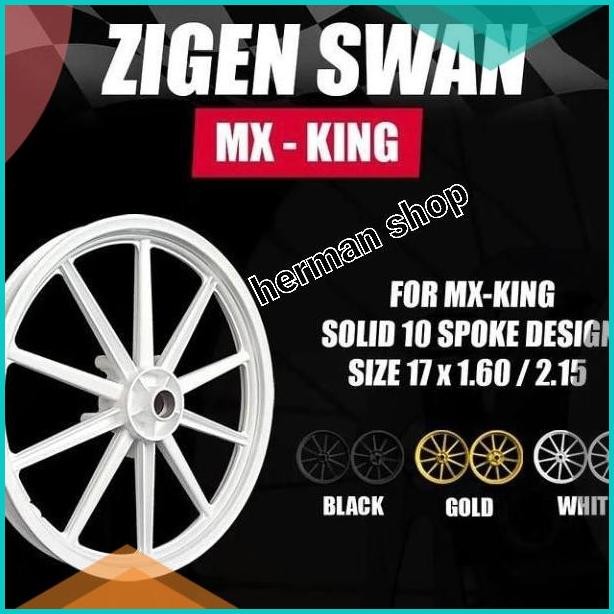 velg vrossi mx king zigen swan - velg vrossi mx king palang 8 swan 07D