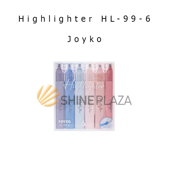 

HIGHLIGHTER SET SOFT MORANDI COLOR JOYKO HL-99-6 - PENANDA BERWARNA JOYKO
