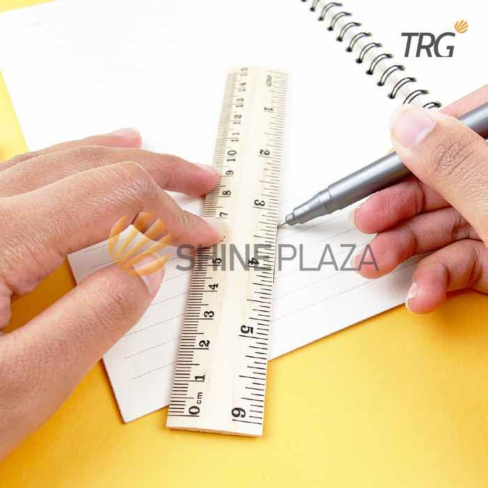 

TRG WOODEN RULER 15 CM RLW-15 - PENGGARIS MISTAR KAYU 15CM TRG