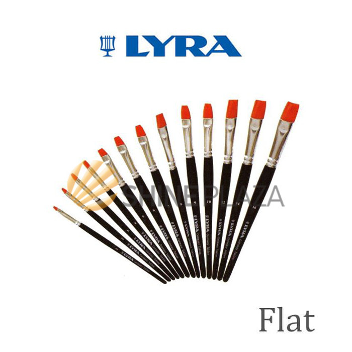 

KUAS LUKIS LYRA FLAT - KUAS LYRA DATAR - TAKLON ART FLAT BRUSH LYRA