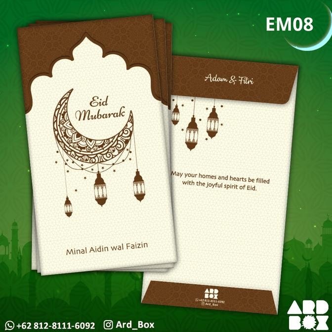 

Mubarak| Amplop Ramadhan Angpao Lebaran Custom Hari Raya Idul Fitri Baru EM08