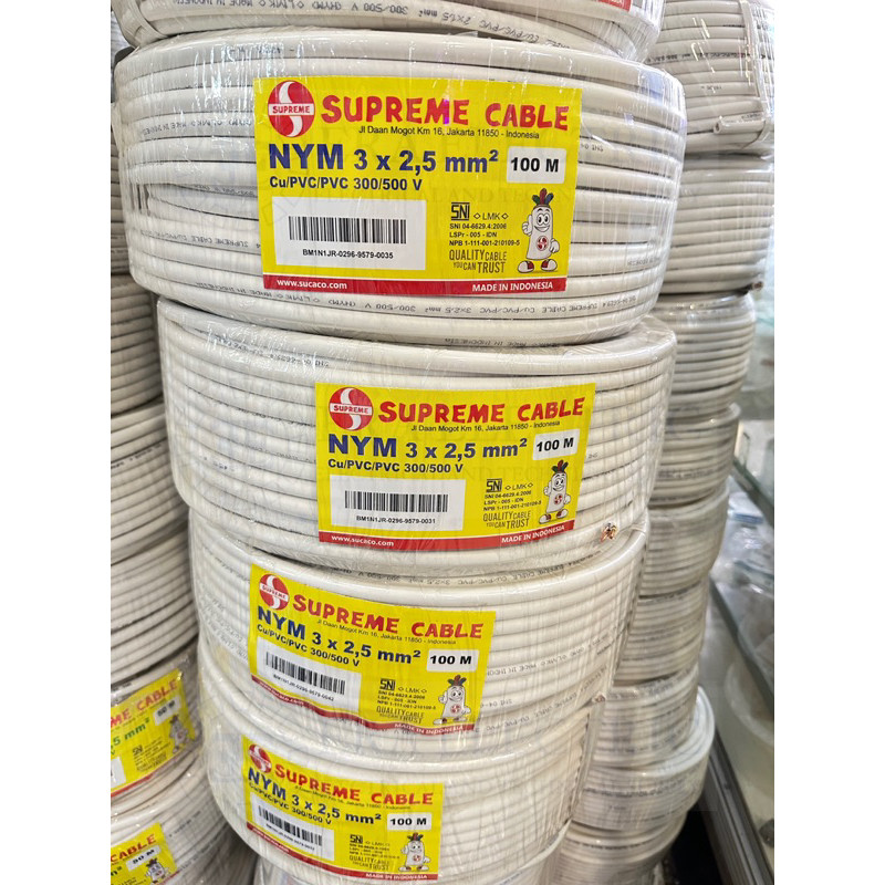 KABEL NYM 3x2,5 3x2.5 100m (METER) SUPREME / SUPREME CABLE