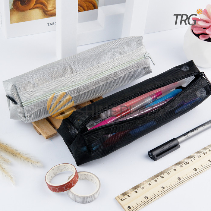 

TRG MESH ZIPPER PENCIL CASE PC-283 - TEMPAT KOTAK PENSIL ALAT TULIS JARING TRG