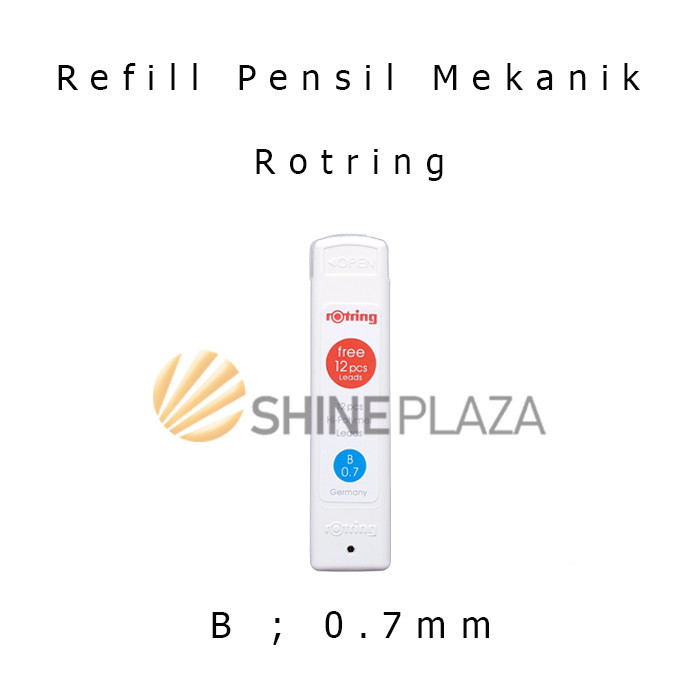 

REFILL ISI PENSIL MEKANIK ROTRING B 0.7MM - PENCIL LEAD B 0,7 MM