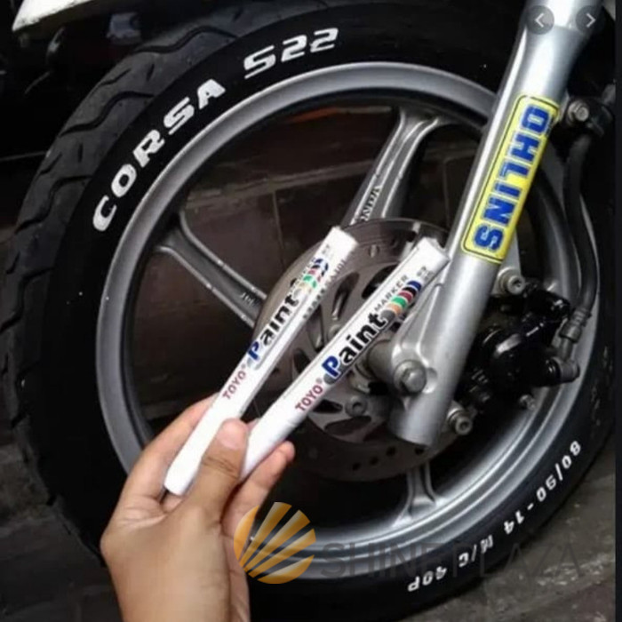 

SPIDOL BAN MOBIL MOTOR PERMANEN WARNA PUTIH TOYO COLOR PAINT MARKER